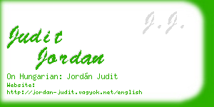 judit jordan business card